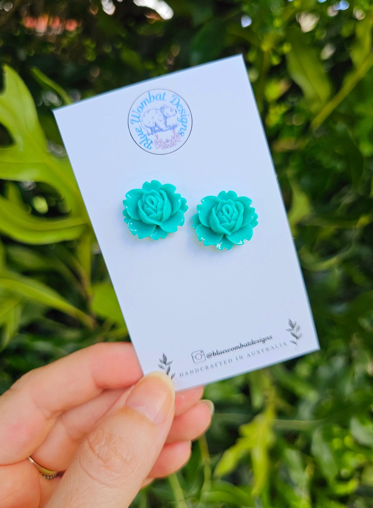 Resin Flower Studs 20mm