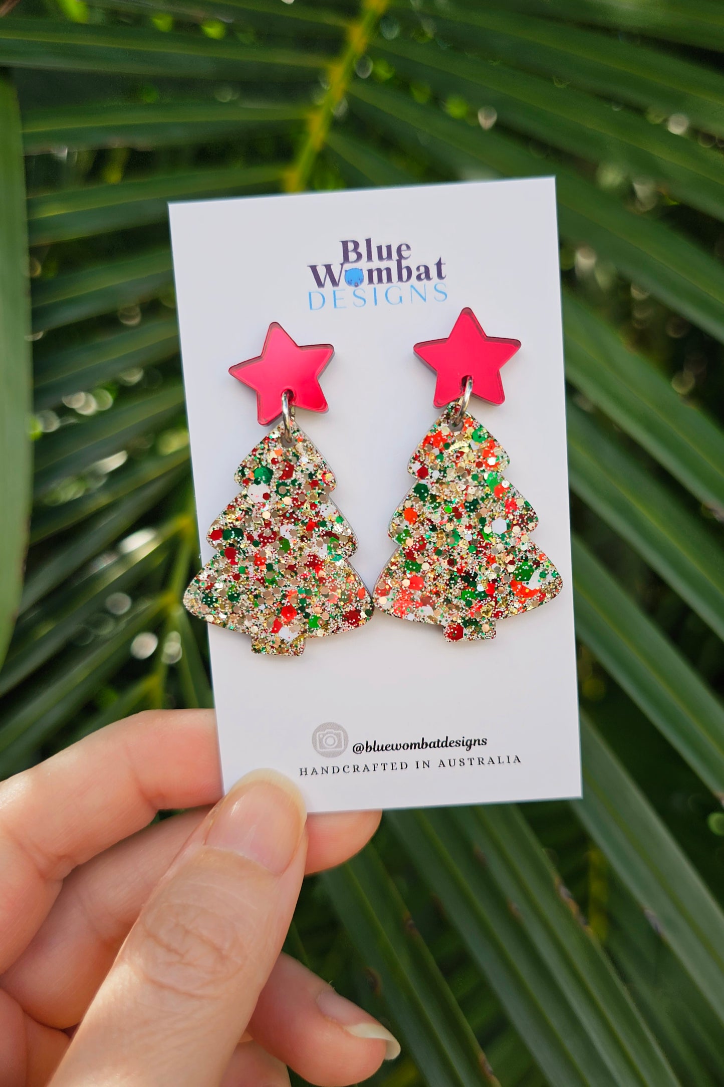 Christmas Resin Earrings Bon Bon Gift box 4 Pack Set