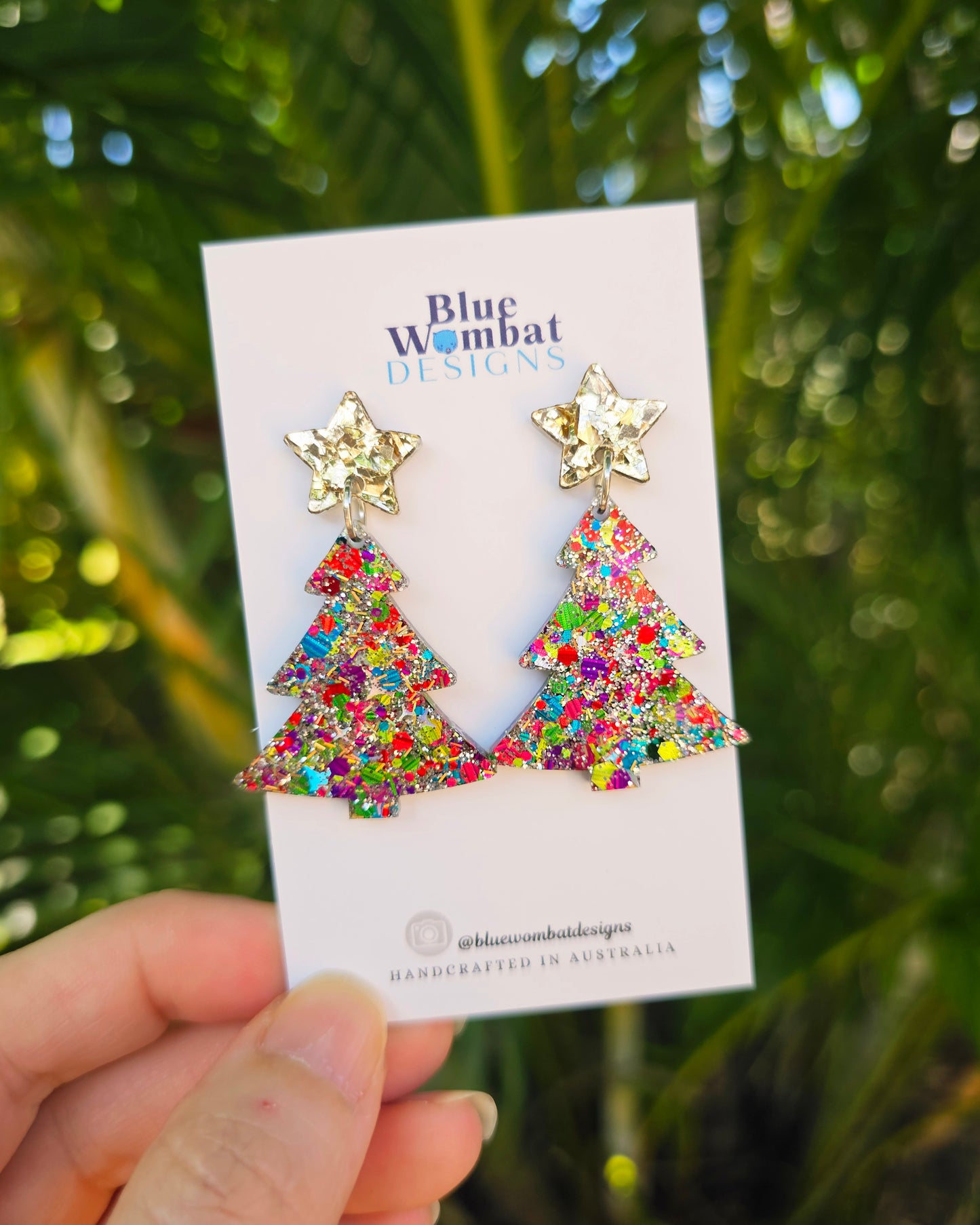 Christmas Resin Earrings Bon Bon Gift box 4 Pack Set